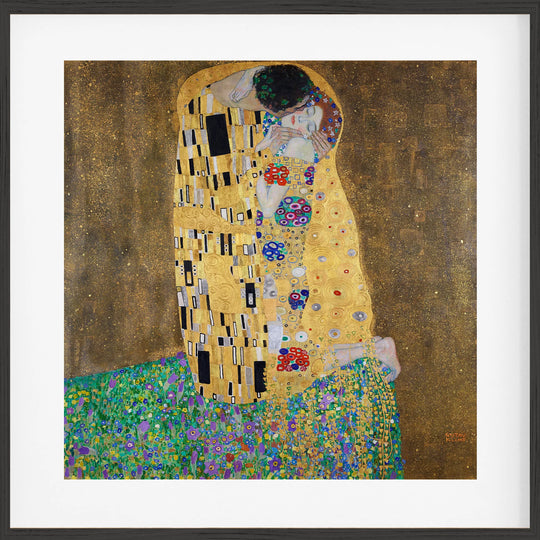 The kiss (lovers) (1908) Fine Art Baskı