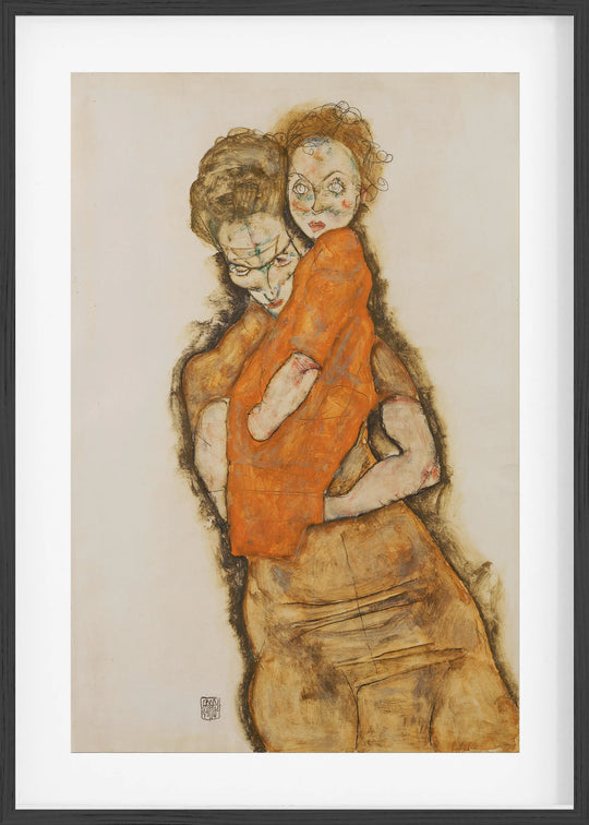 Mother and Child (1914) Fine Art Baskı
