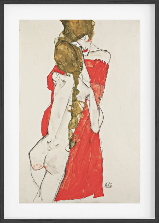 Mother and Daughter (1913) Fine Art Baskı