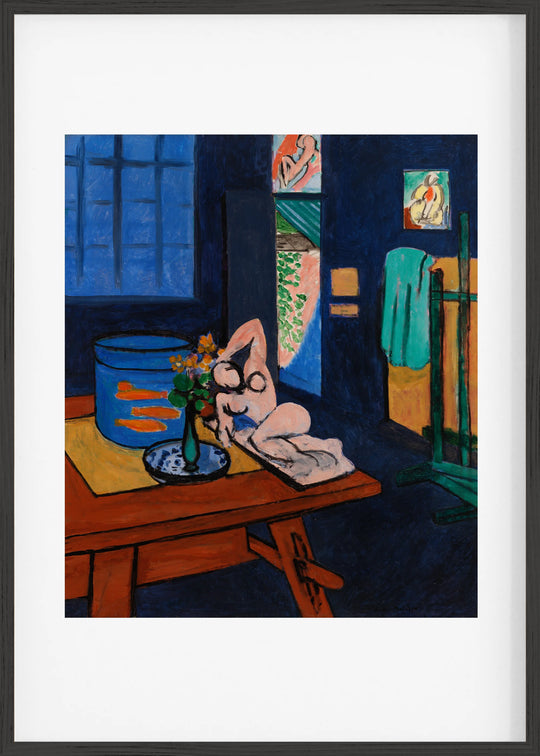 Studio with Goldfish (L’Atelier aux poissons rouges) (1912) Fine Art Baskı