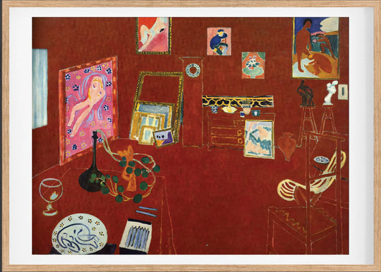 The Red Studio Fine Art Baskı