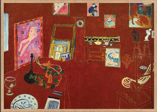 The Red Studio Fine Art Baskı