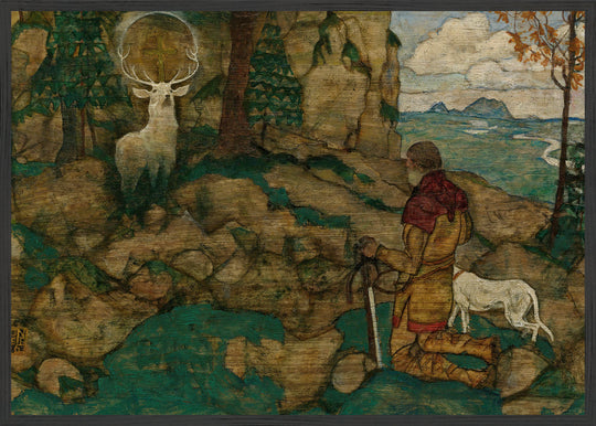 Die Vision Des Heiligen Hubertus (The Vision Of St. Hubert) (1916) Fine Art Baskı
