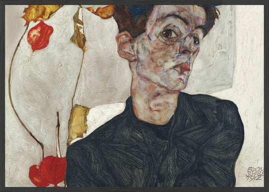Self-Portrait With Physalis (1912)