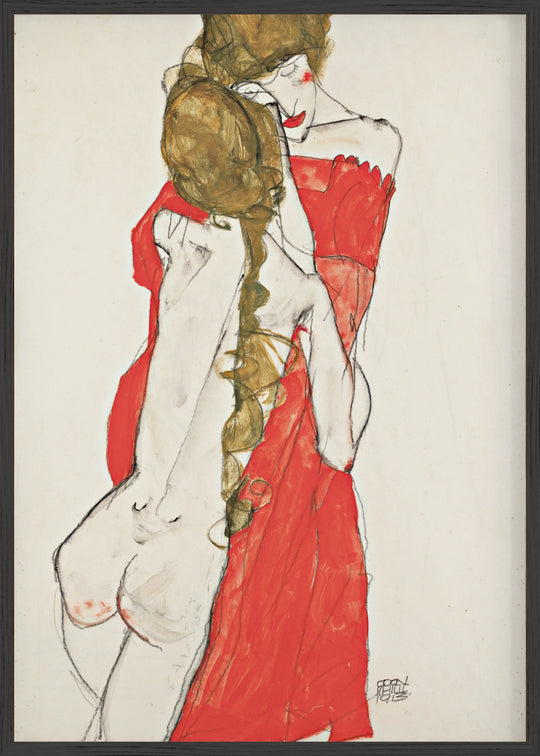 Mother and Daughter (1913) Fine Art Baskı