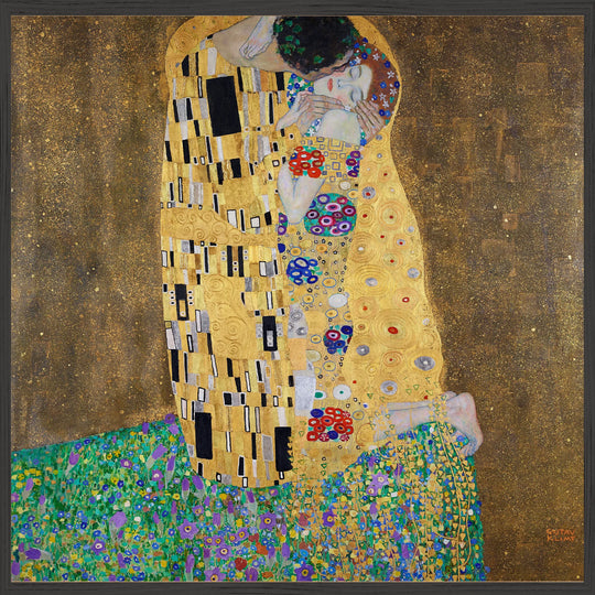 The kiss (lovers) (1908) Fine Art Baskı