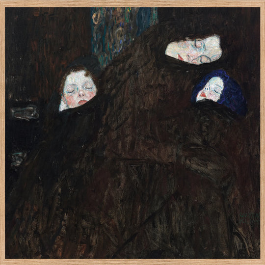Mother with two children (family) (1909) Fine Art Baskı