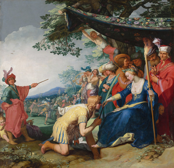 Abraham Bloemaert - Theagenes Receiving The Palm of Honour From Chariclea (1626)