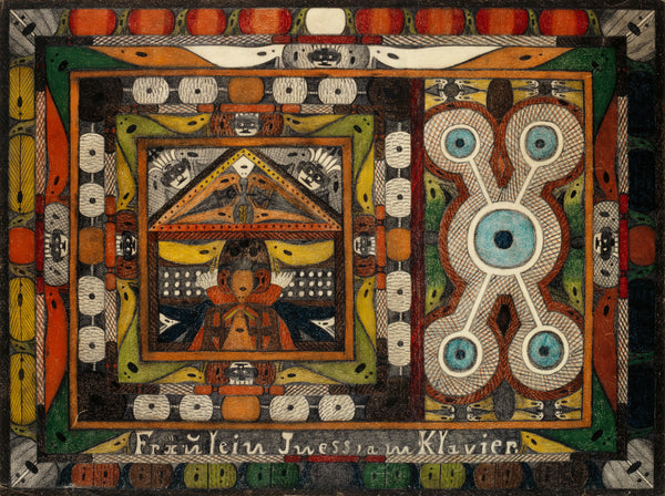 Adolf Wölfli - Fräulein Iness, am Klavier (1921)