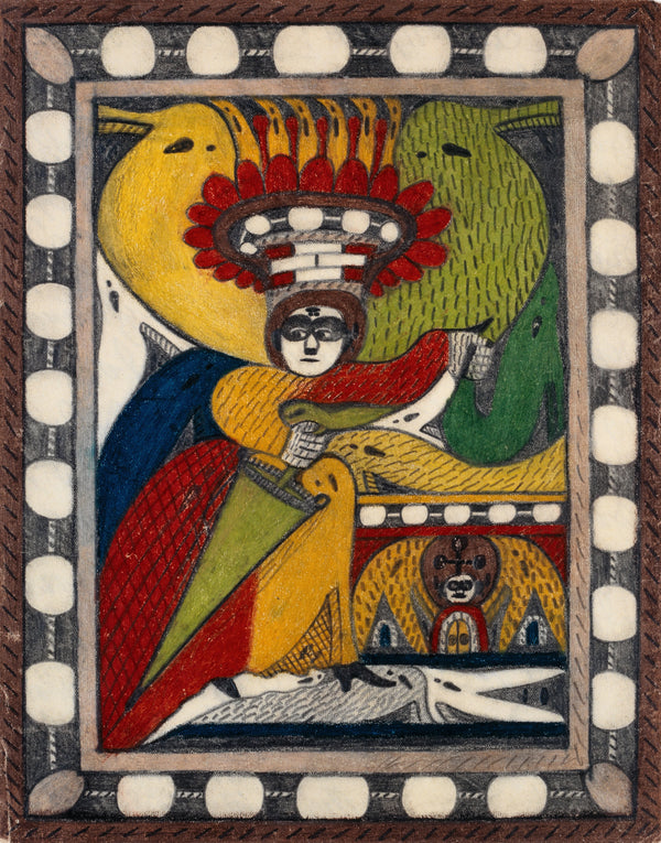 Adolf Wölfli - Skt. Adolf=Thron,=Alpa=Roosali (1917)