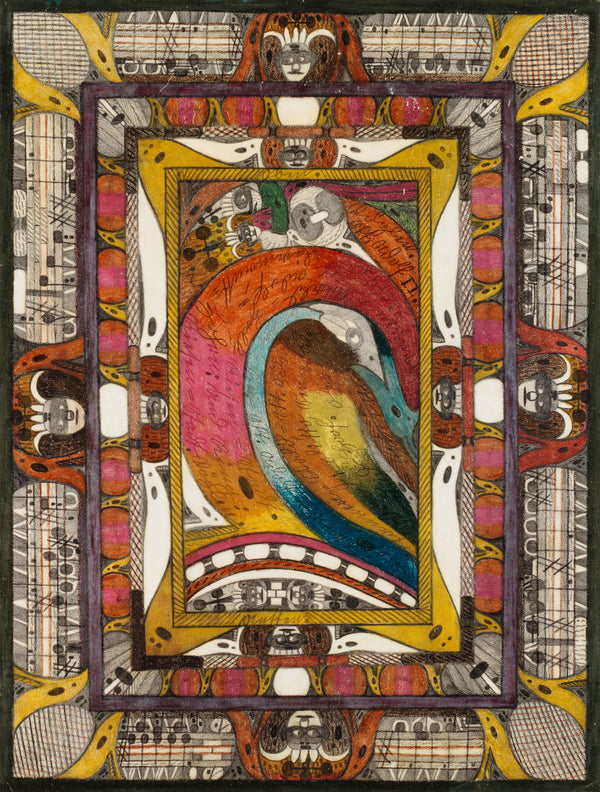 Adolf Wölfli - Tannen=Wald=Hall, Riesen=Stadt am Häxen=See (1919)