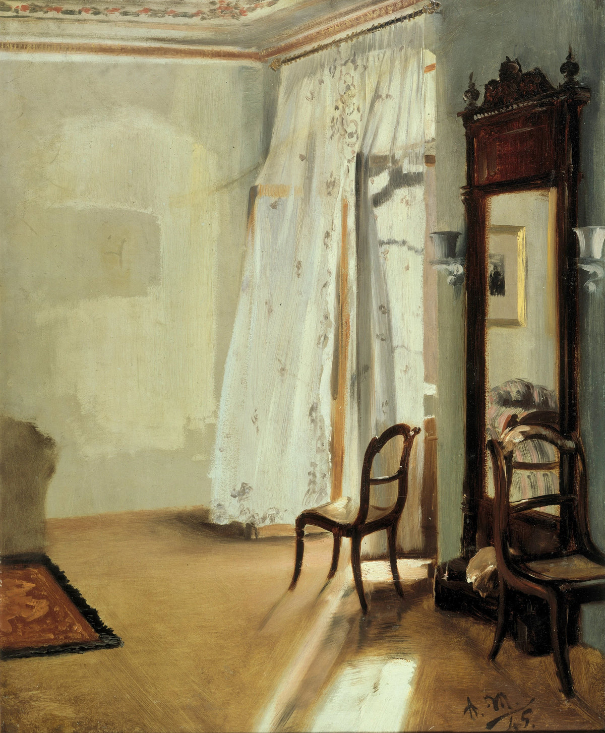 Adolph von Menzel - The Balcony Room (1845)