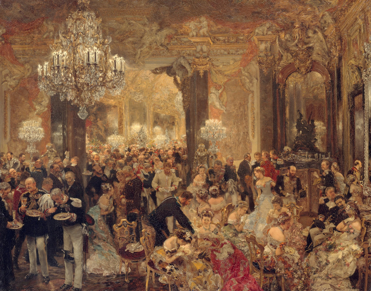 Adolph von Menzel - The Dinner at the Ball (1878)
