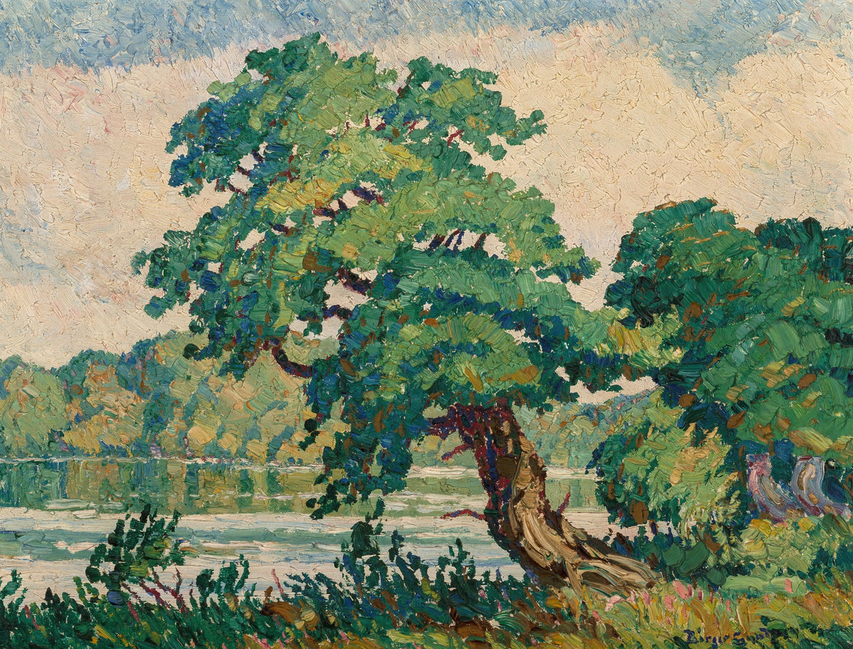Birger Sandzén - Little Arkansas River (circa 1921)