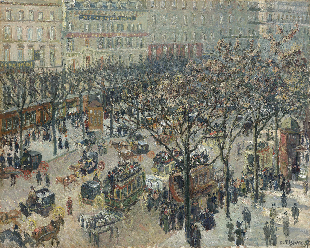 Camille Pissarro - Boulevard des Italiens, Morning Sunlight (1897)