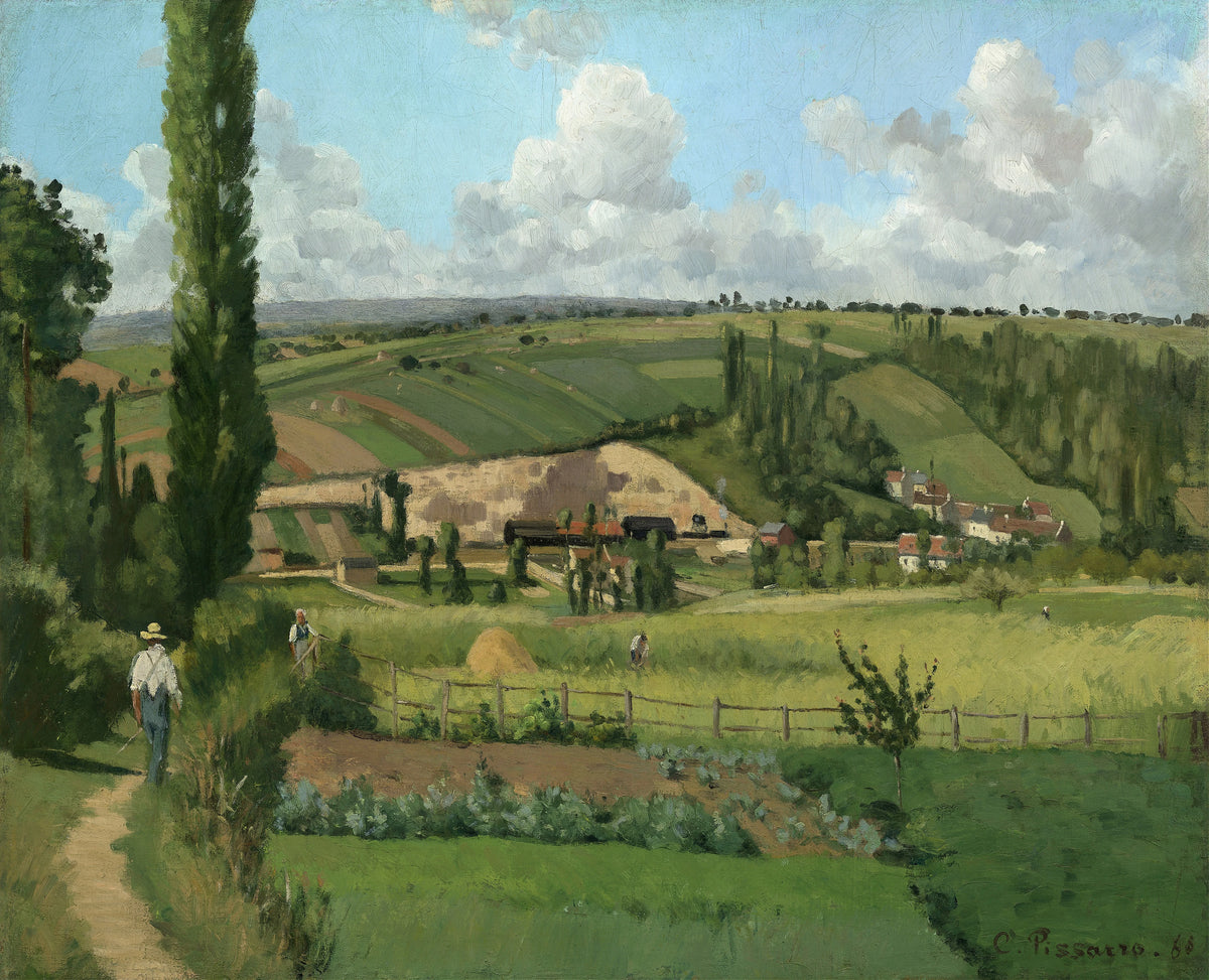 Camille Pissarro - Landscape at Les Pâtis, Pontoise (1868)