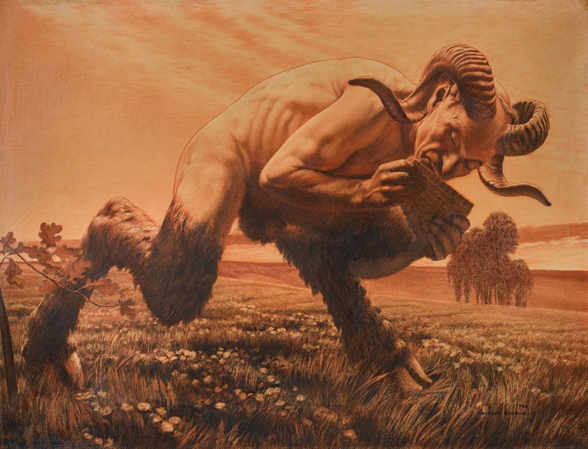 Carlos Schwabe - L'heure Du Faune (1920)