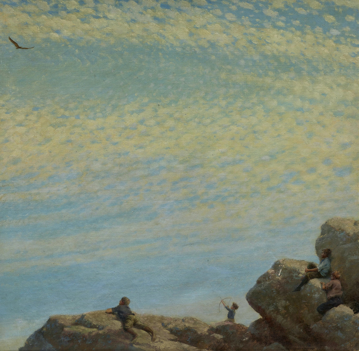 Charles Courtney Curran - The Hawk (1909)