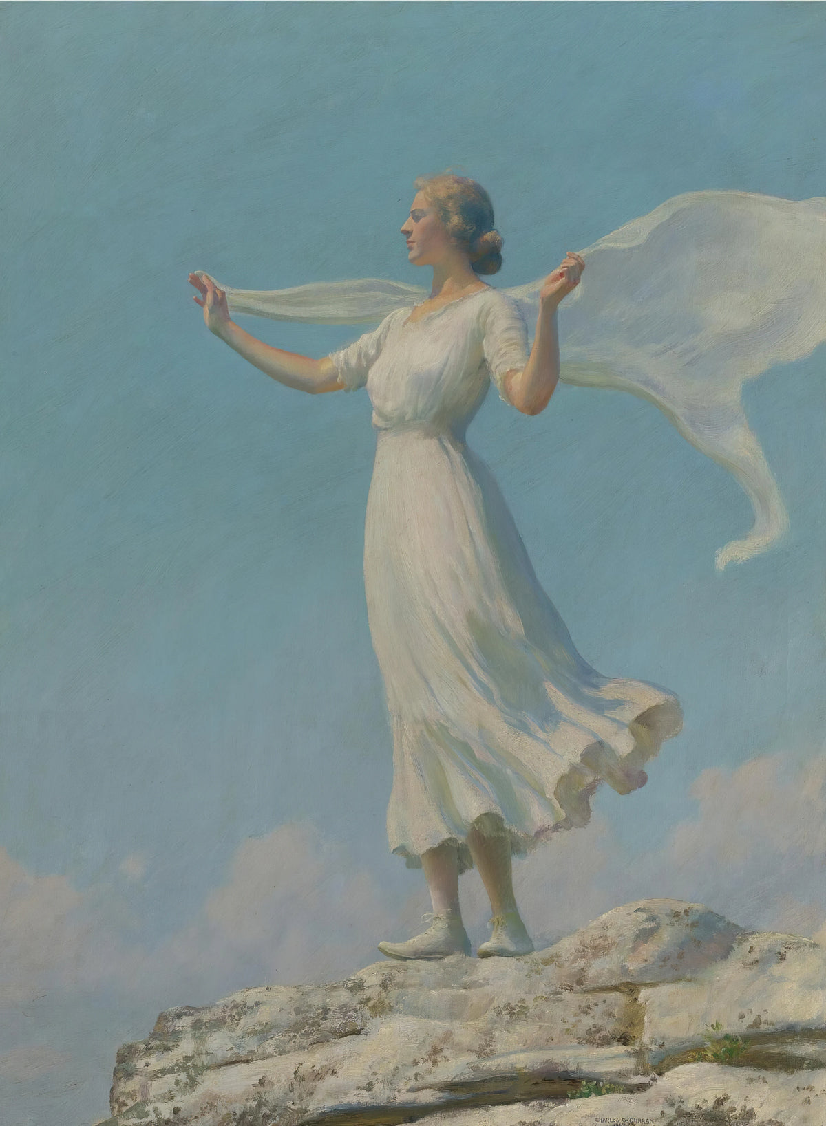 Charles Courtney Curran - The South Wind (The Breezy Day) (1917)