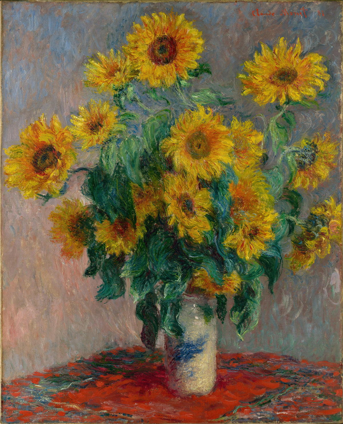 Claude Monet - Bouquet of Sunflowers (1881)