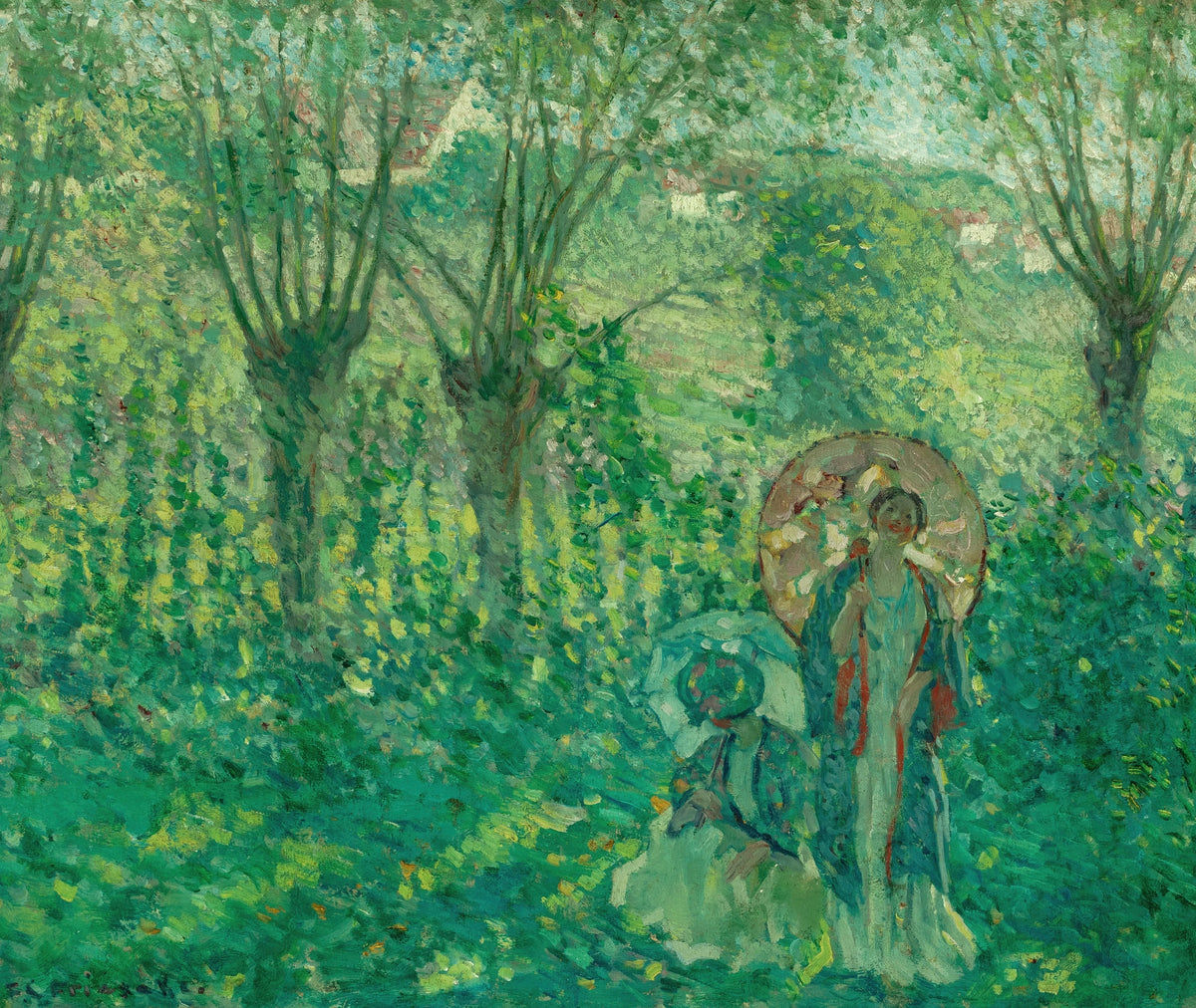 Frederick Carl Frieseke - En Promenade (1908)