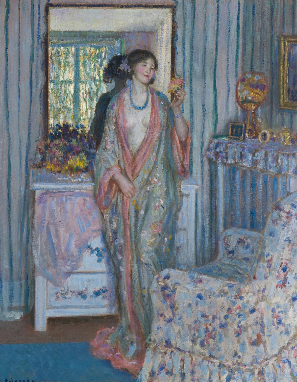 Frederick Carl Frieseke - The Robe (1915)