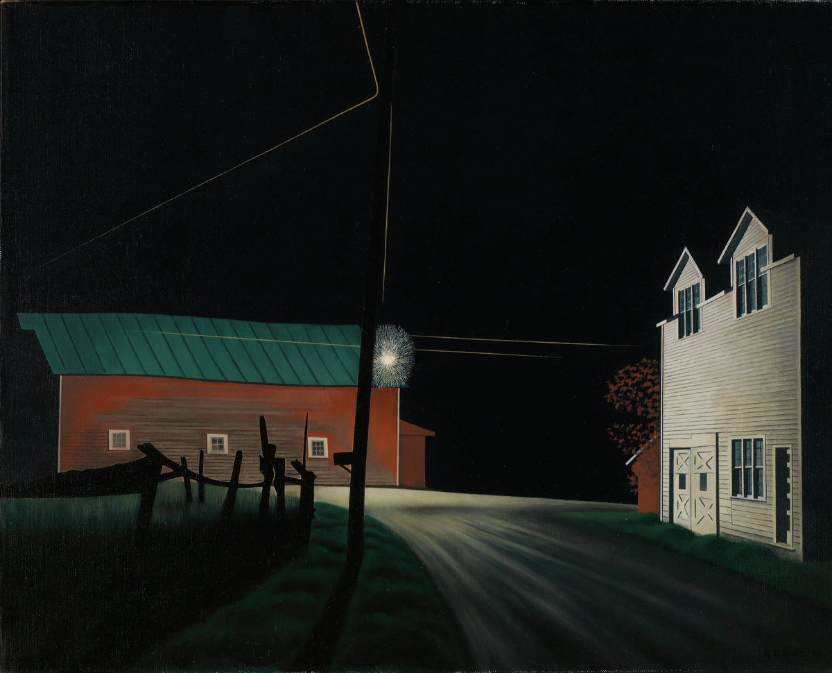 George Copeland Ault - Bright Light at Russell's Corners (1946)