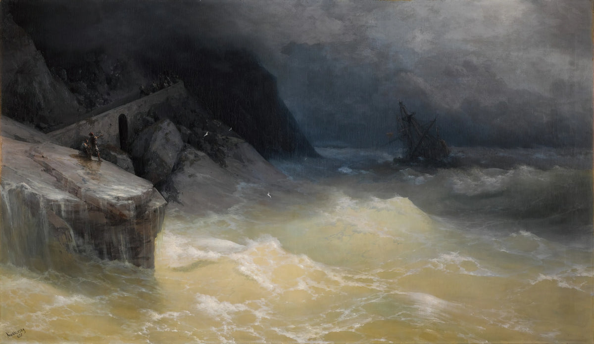 Ivan Konstantinovich Aivazovsky - Shipwreck off the Black Sea Coast (1887)