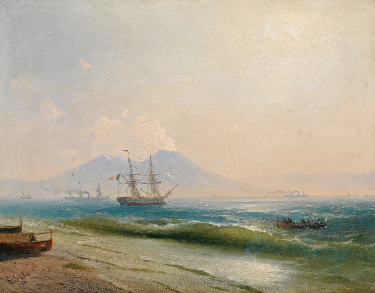 Ivan Konstantinovich Aivazovsky - View Of Mount Vesuvius (1878)