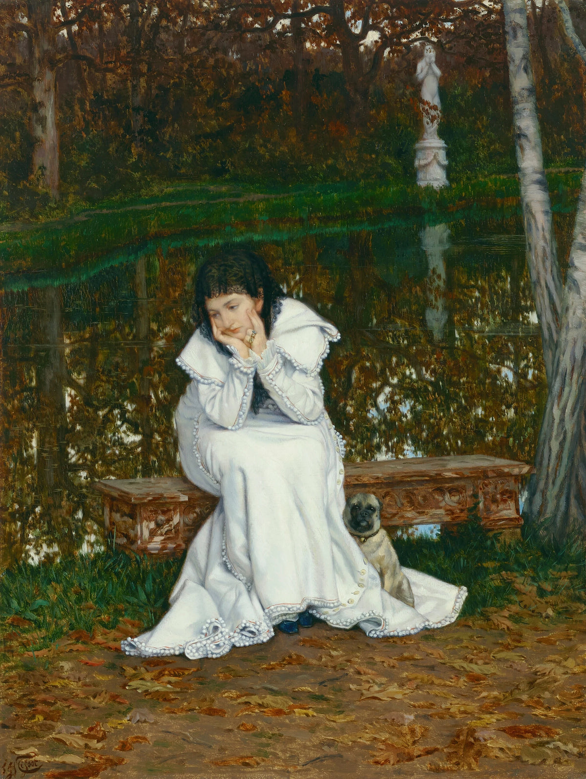James Tissot - Mélancolie (circa 1868)