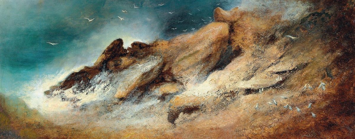 Karl Wilhelm Diefenbach - Seagulls in a stormy bay