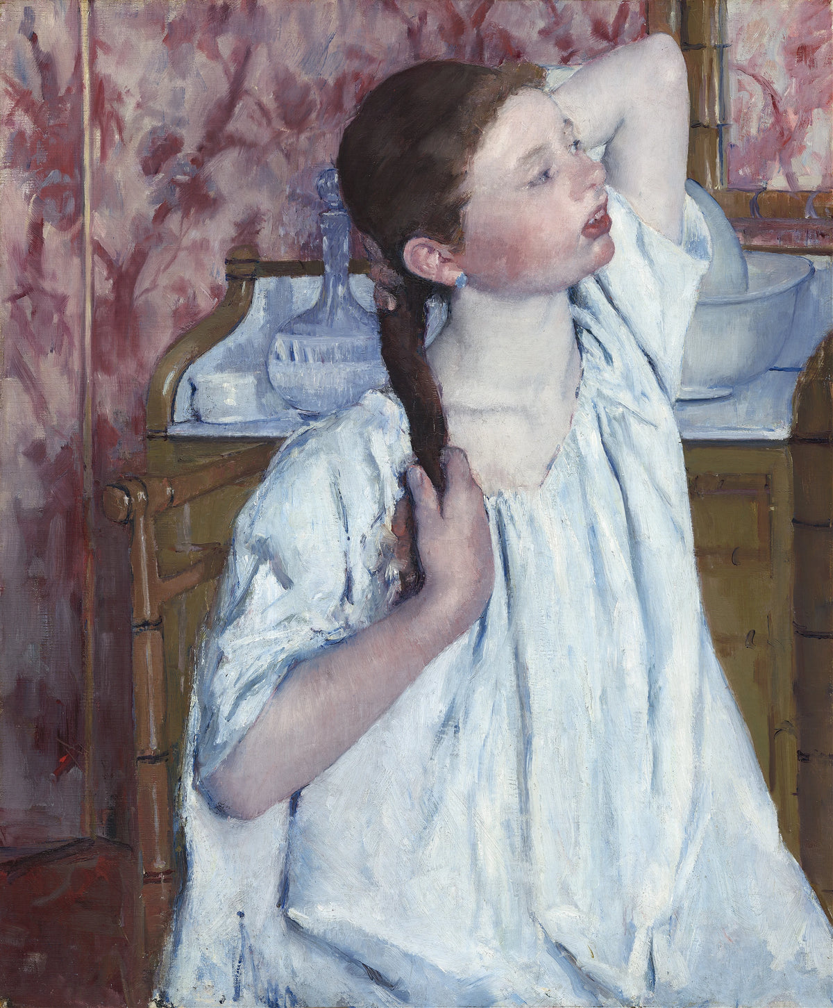 Mary Cassatt - Girl Arranging Her Hair (1886)