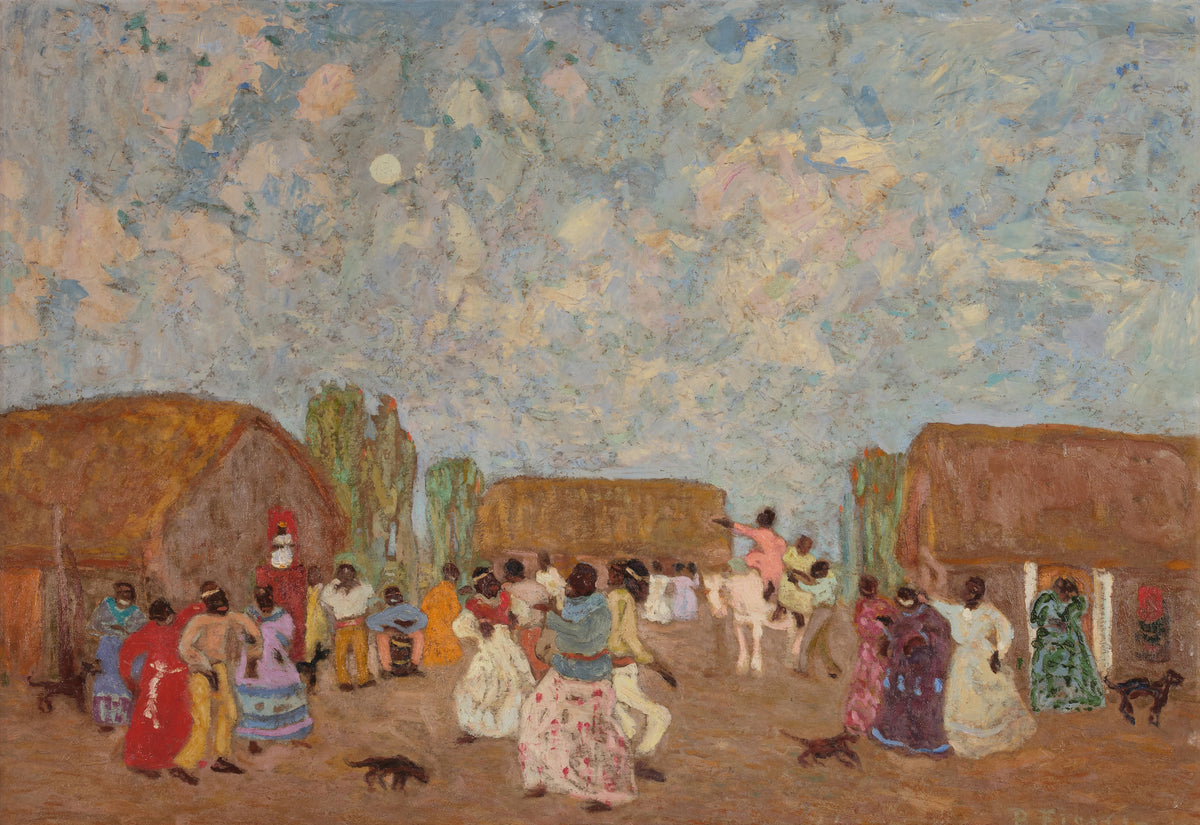 Pedro Figari - La plaza del pueblo (1938)