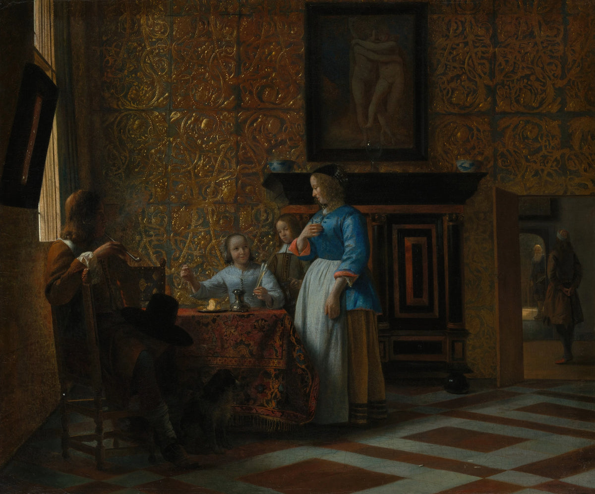 Pieter de Hooch - Leisure Time in an Elegant Setting (circa 1663-65)